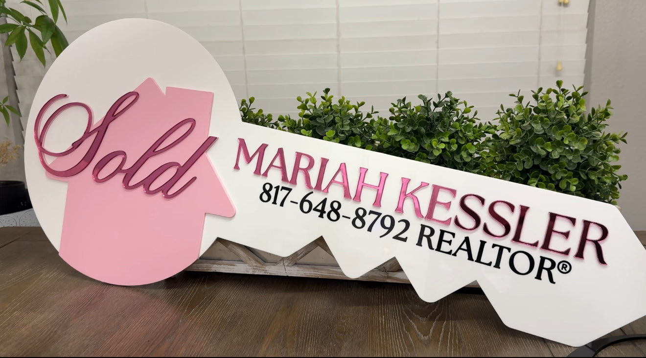 Pink Realtor Key