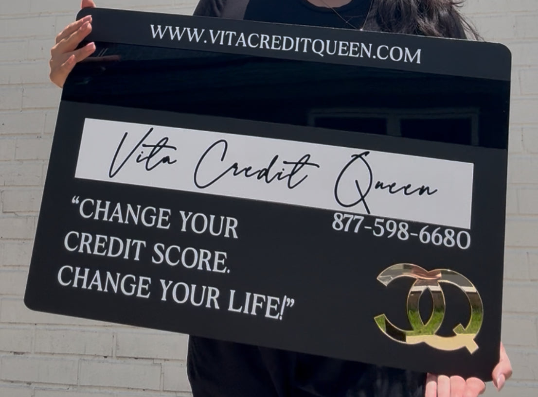 Credit Card Acrylic Sign
