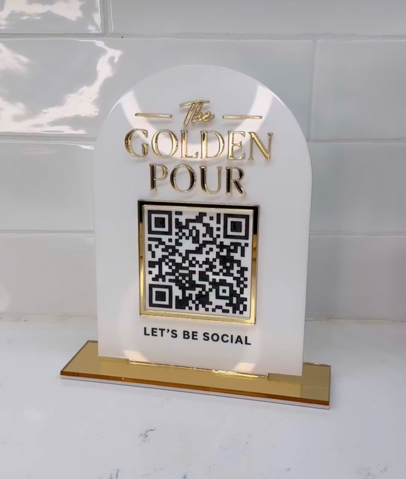 Logo and 1 QR Code Sign