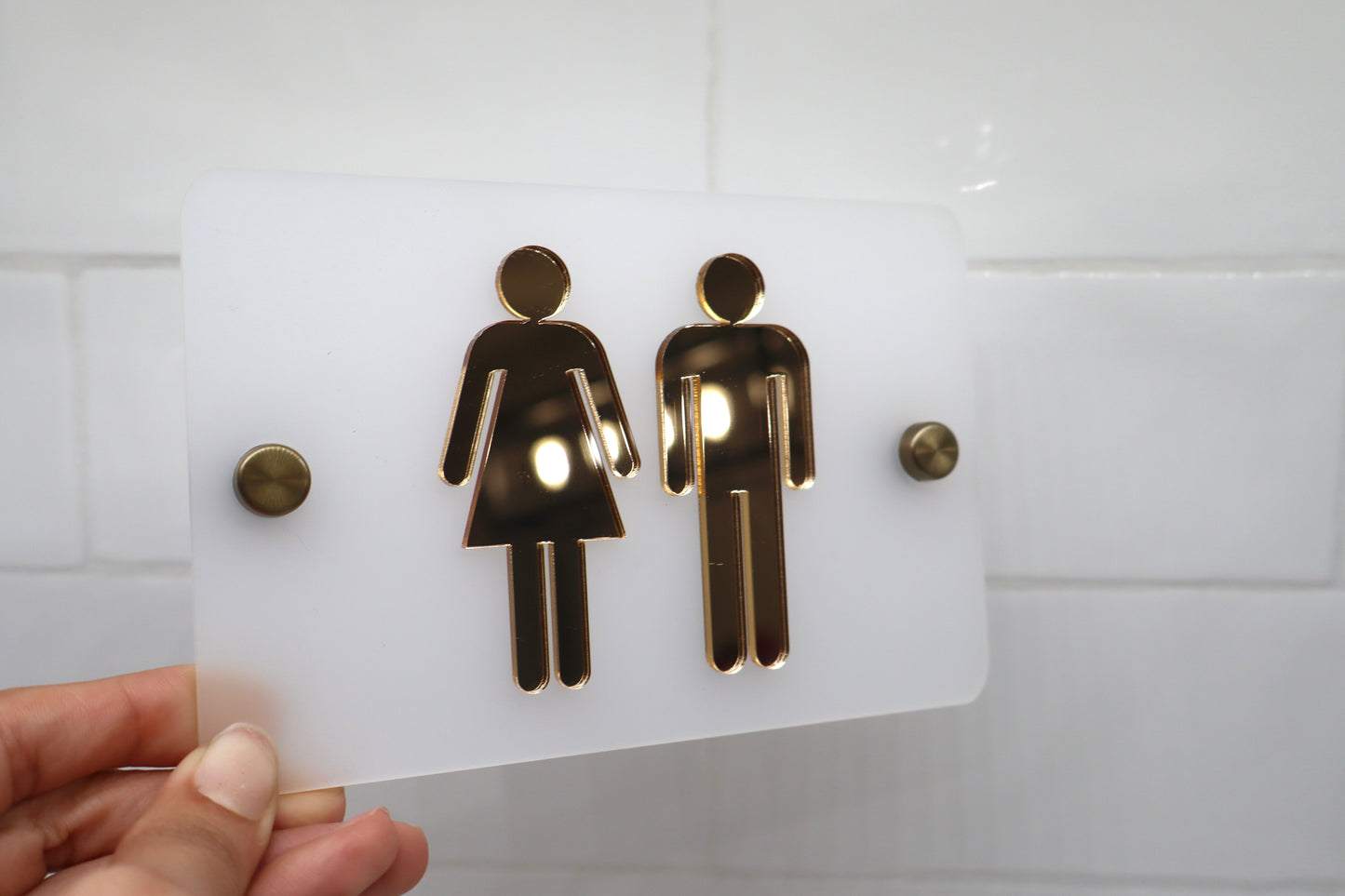 Restroom sign