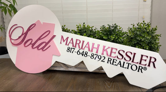 Pink Realtor Key
