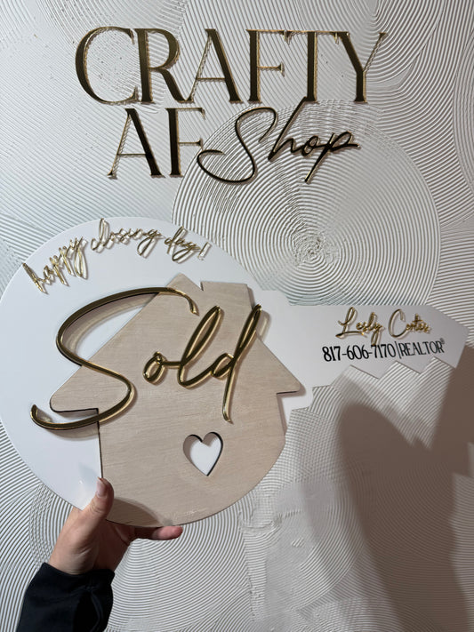 Personalized Realtor Key Sign | Closing Sign | Key Sign | Realtor Closing Sign