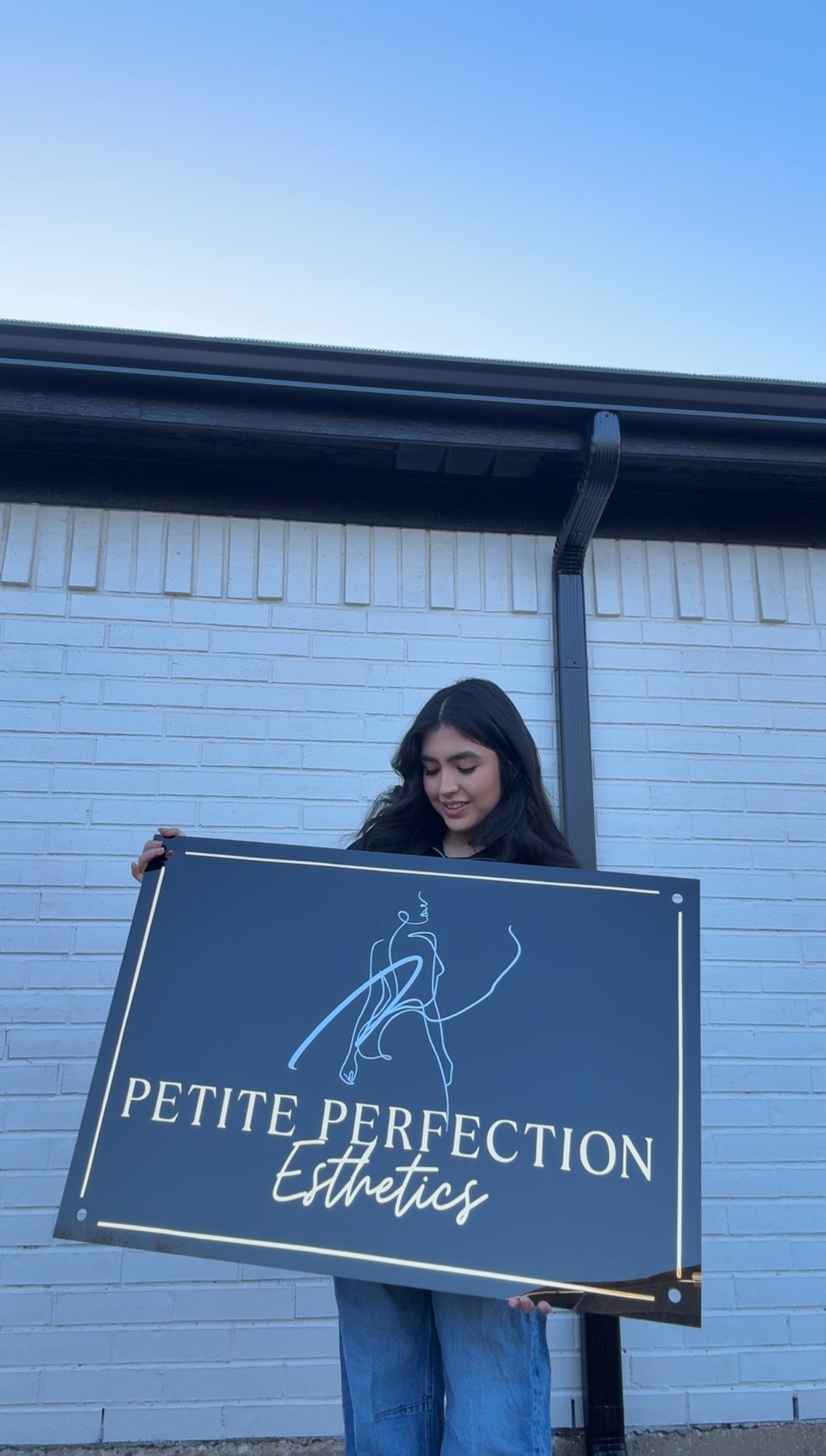 3D logo business sign