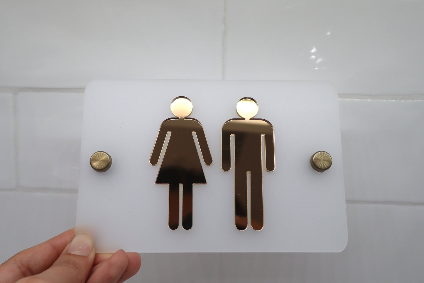 Restroom sign