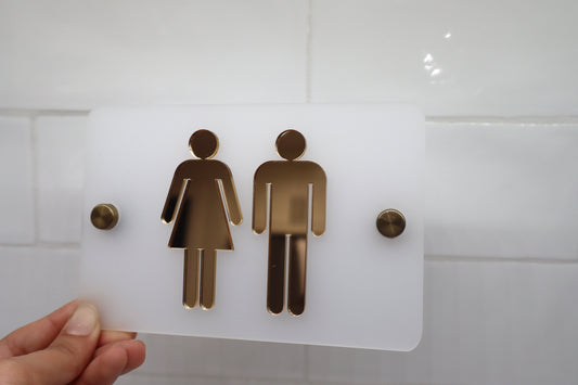 Restroom sign