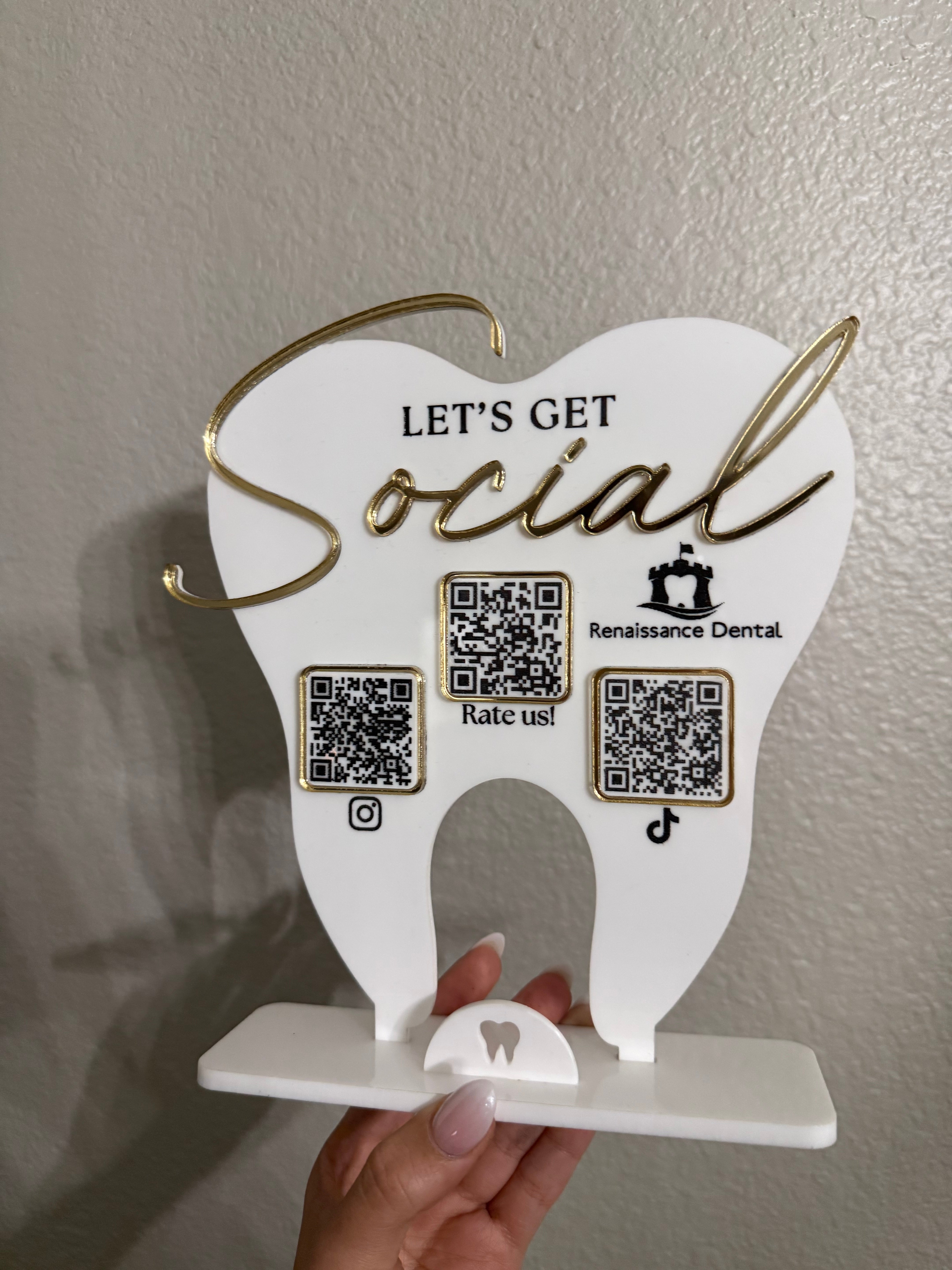Custom shaped QR code sign – Crafty AF Shop