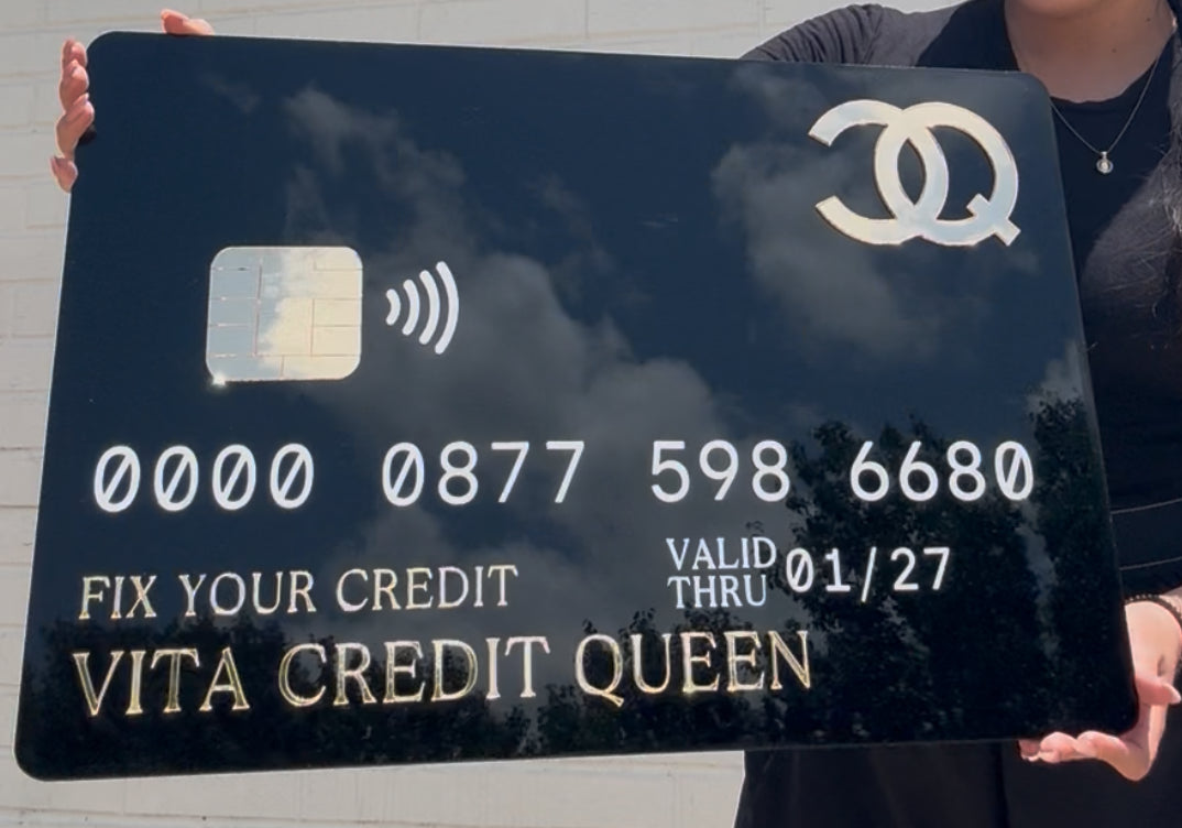 Credit Card Acrylic Sign