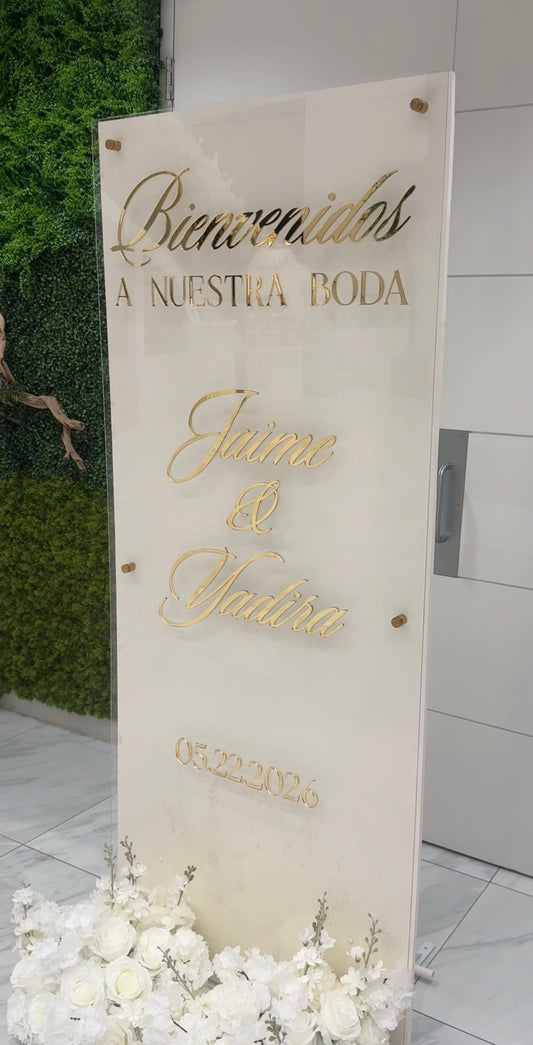 Wedding Welcome Sign-Wording Only