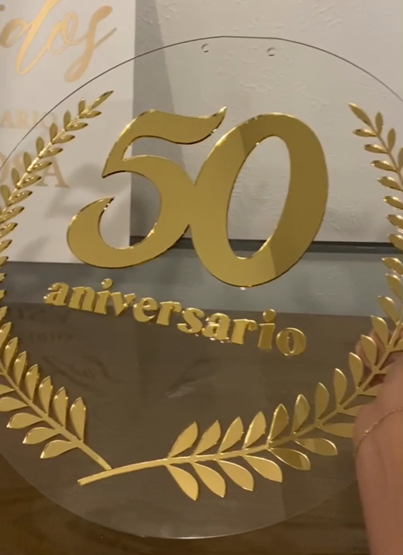 Custom Acrylic Anniversary Sign