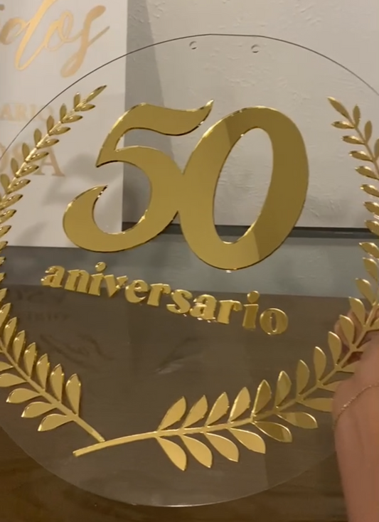 Custom Acrylic Anniversary Sign