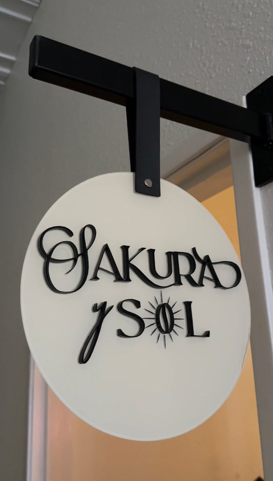 Custom Hanging Logo Sign